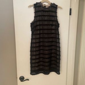 J Crew Black and Tan dress